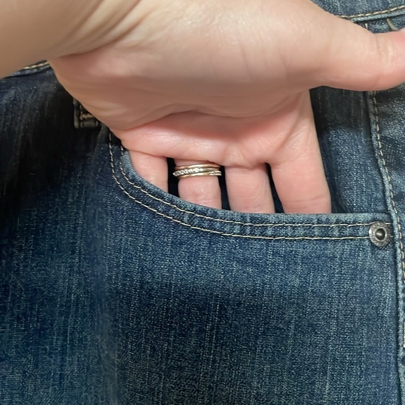 Cabela's Casuals size 8 Average Medium Wash Above-the-knee Stretchy Denim Skirt - Picture 4 of 13